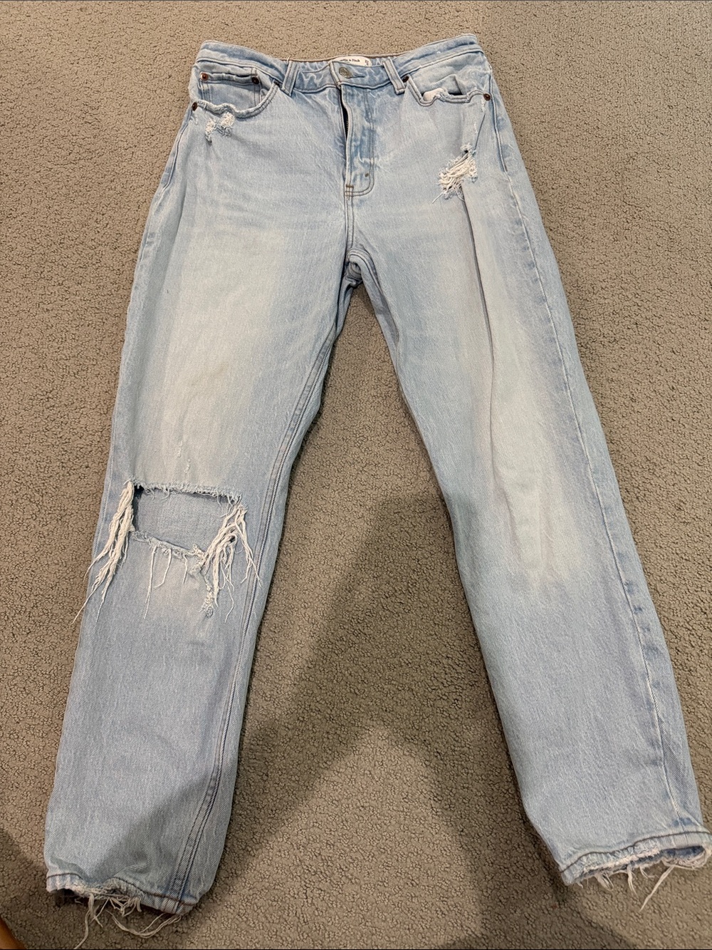 Abercrombie & Fitch the mom curve love high rise jeans